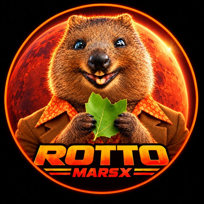 ROTTO MarsX logo: Rotto holding a leaf